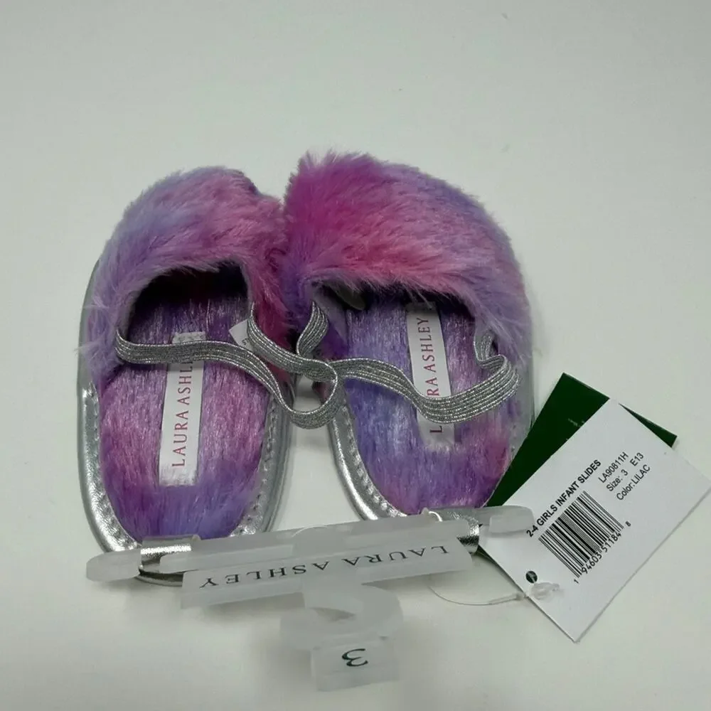Laura Ashley Girls Infant Slides - Lilac Ombre - 3 - New with tags